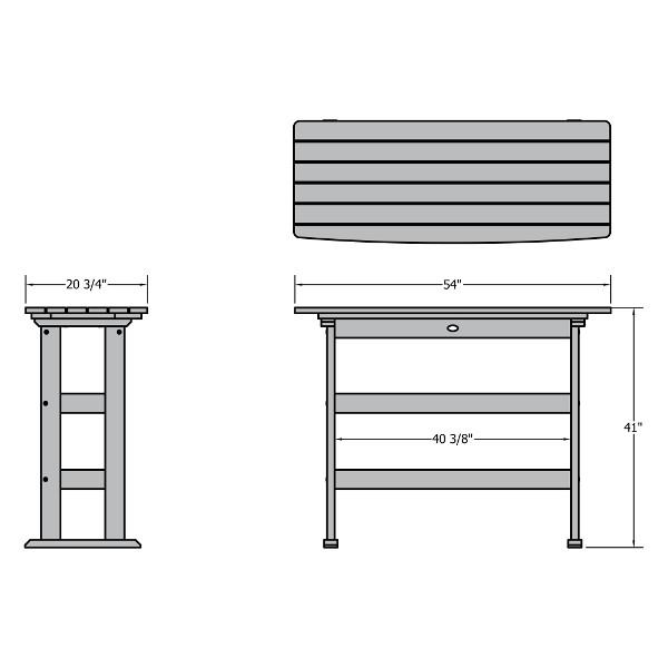 Lehigh Bar Height Balcony Table - Outdoor Bistro Table for Small Spaces, Patio, Deck & Balcony - Perfect for Coffee, Drinks & Dining Al Fresco