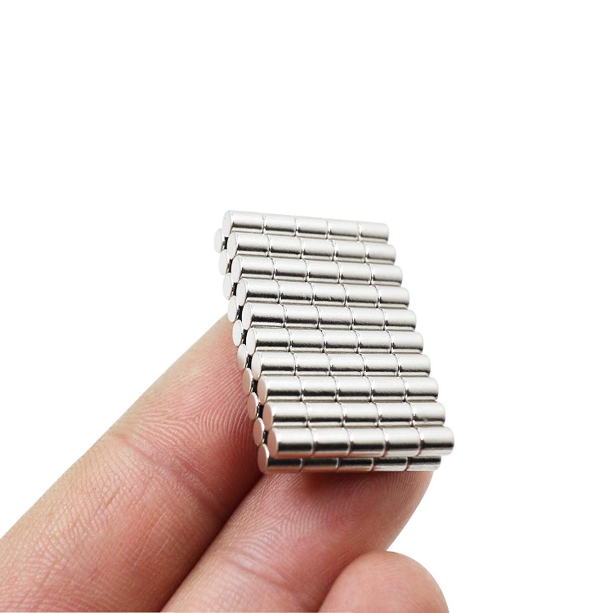 140-Piece Multi-Purpose Refrigerator Magnets for Crafts, DIY Projects & Office Use - 3x4mm Small Strong Magnets for Fridge, Whiteboard, Memo Boards & Home Organization