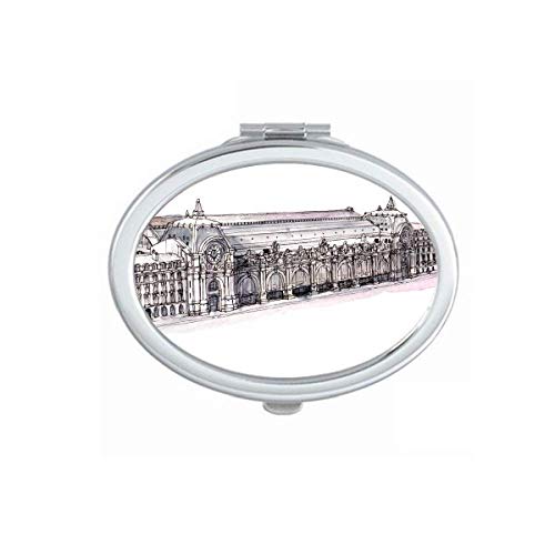DIYthinker Portable Foldable Double-Sided Makeup Mirror - Paris Orsay Museum Inspired Design for Travel, Home Vanity & Professional Makeup Artists
