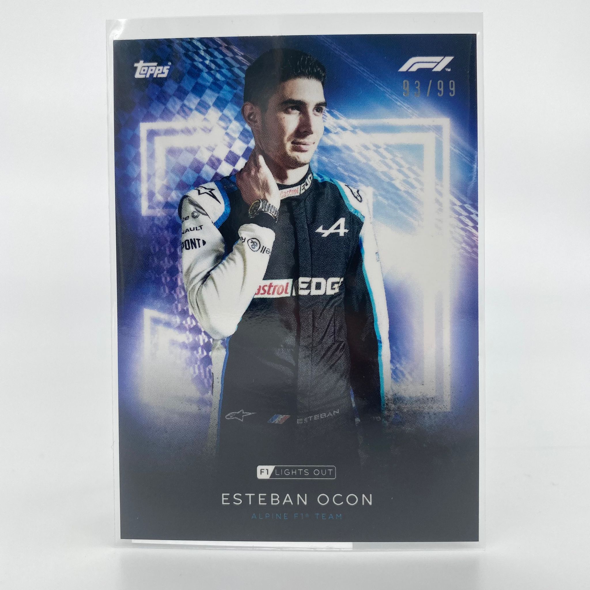 Esteban Ocon 93/99 F1 Racing Driver Blue Parallel Collectible Card - Perfect for F1 Fans, Sports Memorabilia Collectors & Trading Card Enthusiasts