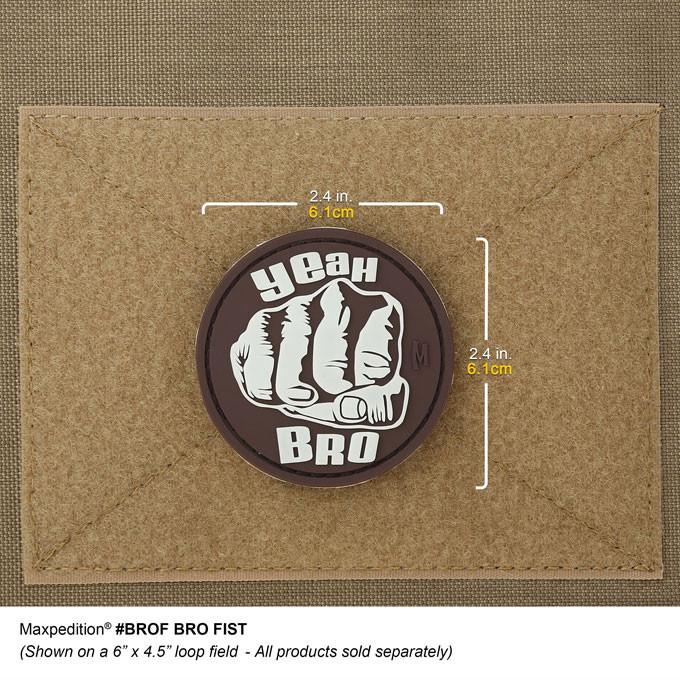 Bro Fist Morale Patch - Tactical Embroidered Patch for Military, Police, Firefighters & Outdoor Enthusiasts - Perfect for Vests, Jackets, Backpacks & Gear Customization