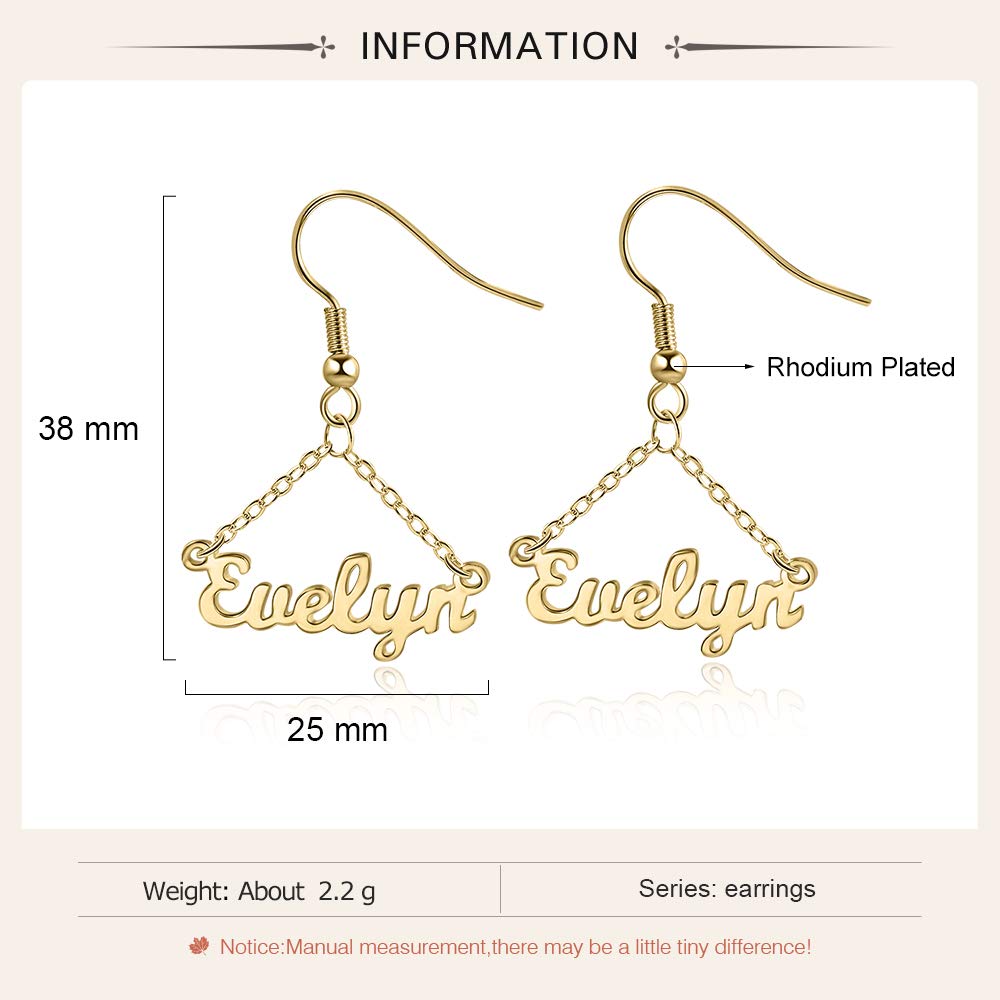 Personalized Bamboo Hoop Earrings with Custom Names - Large Oversized Hip Hop Style Jewelry for Women, Wife, Mom, Daughter & Sister - Perfect for Birthday Parties, Graduation Gifts & Everyday Fashion Accessories