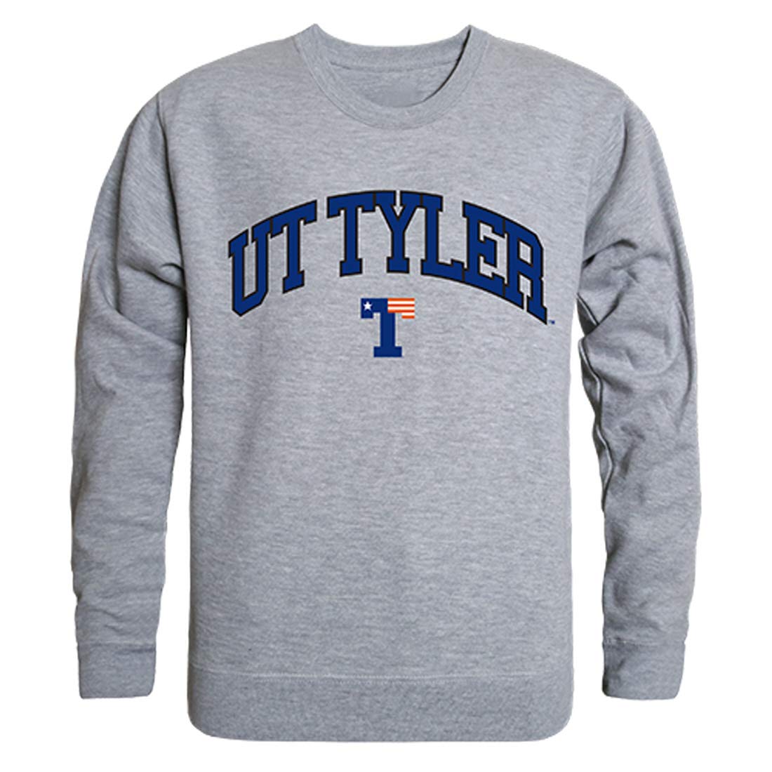 W Republic 541-436-HGY-05 University of Texas at Tyler Campus Crewneck Sweatshirt | Heather Grey 2XL | Comfortable College Apparel for Game Day & School Spirit