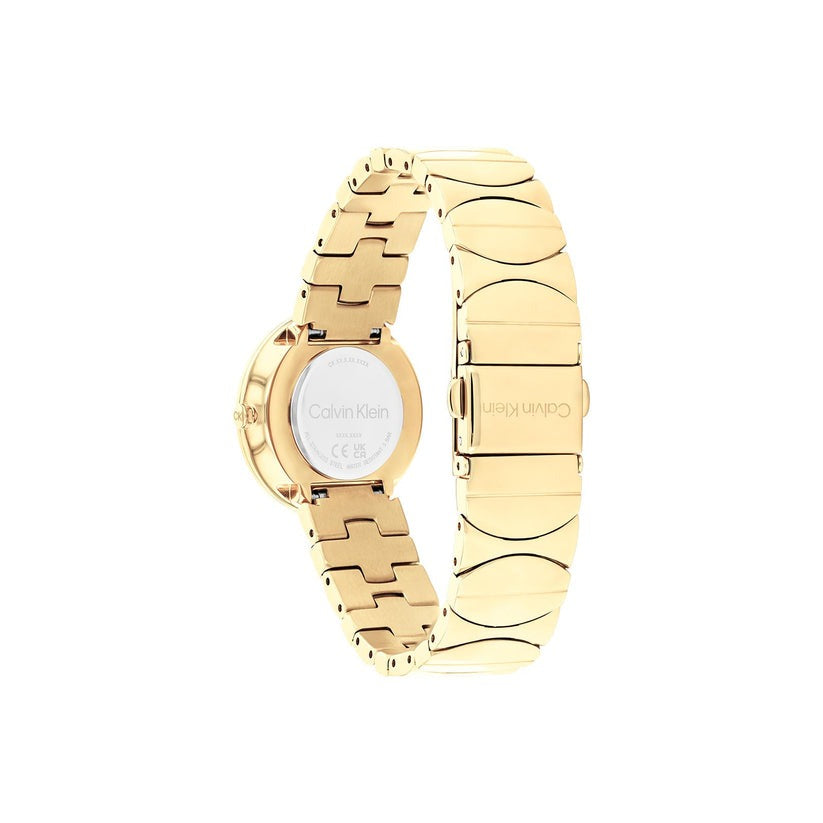 Calvin Klein Enchant Gold Quartz Ladies Watch 25100043 - Elegant Women's Timepiece for Work, Parties & Everyday Wear