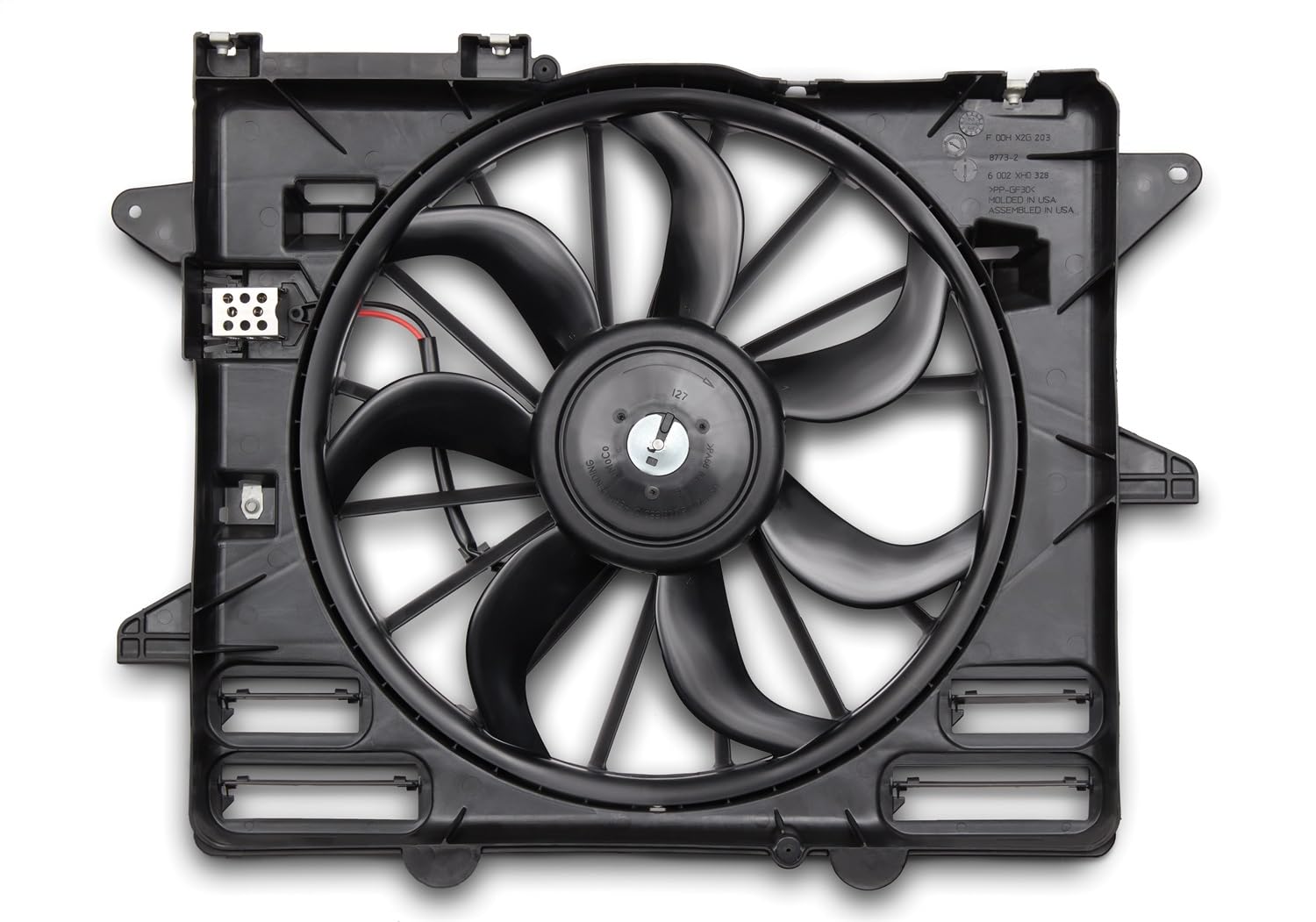 Ford Racing Performance Cooling Fan for 2005-2014 Mustang GT & V6 - High Efficiency Aluminum Radiator Cooling System - Track & Street Use