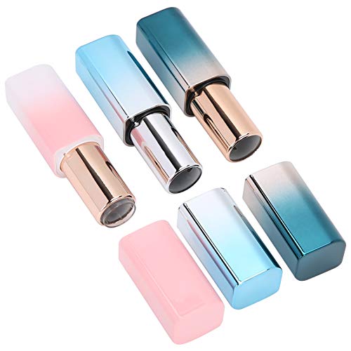 Empty Lipstick Tubes 3-Pack - Lightweight Portable Lip Balm Containers with Exquisite Workmanship for Travel & DIY Cosmetics | Perfect for Makeup Artists, Travelers & DIY Beauty Enthusiasts