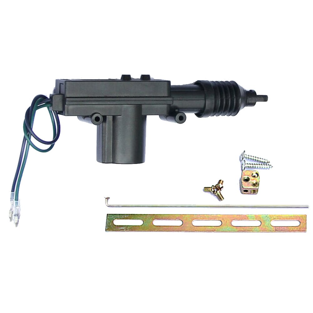 Universal Heavy Duty 12V 2-Wire Black Car Power Door Lock Actuator - Durable & Reliable for Auto Locks, Trucks, SUVs & More