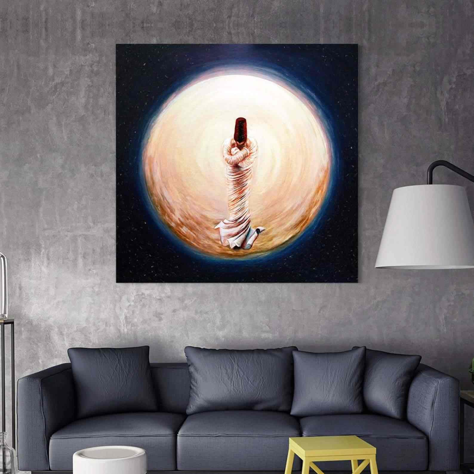 Sufi Dervish Islamic Wall Art Canvas Print - Spiritual Home Decor for Living Room, Mosque & Meditation Space