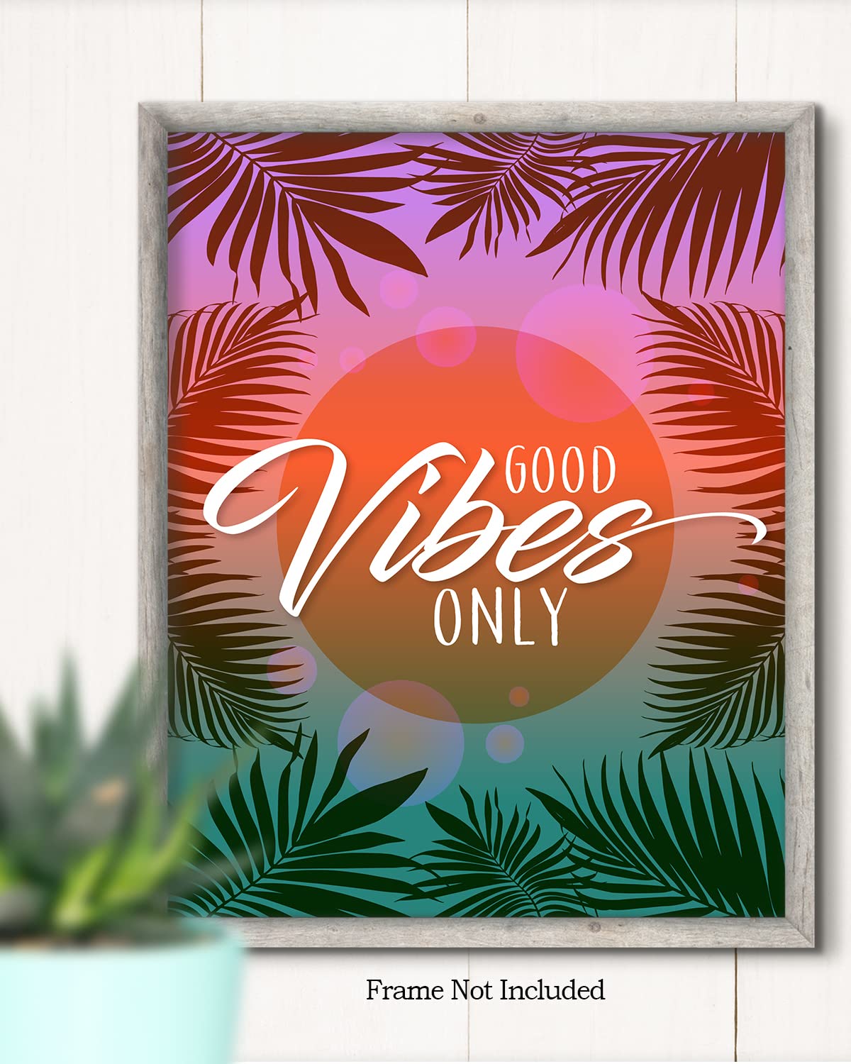 Inspirational Wall Art Prints - Positive Affirmations Decor for Bedroom, Teen Girls Room & Office Desk - 11x14 Unframed Beachy Wall Decor - Perfect for Home, Dorm & Workspace Motivation