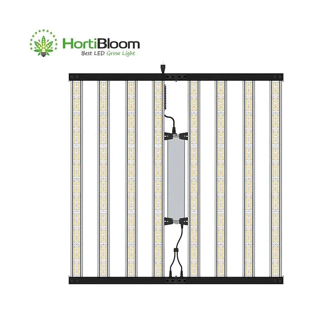 HortiBloom Mega Optic 1000W Full Spectrum LED Grow Light for Indoor Plants - High Efficiency Hydroponic Lighting for Vegetables, Flowers & Herbs - Perfect for Grow Tents, Greenhouses & Home Gardening