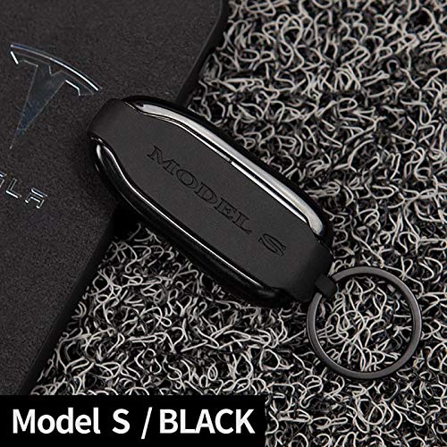 Premium Tesla Model S Key Fob Cover - Durable Silicone Keychain Protector for Tesla Key (Black) | Perfect for Everyday Use & Car Key Protection