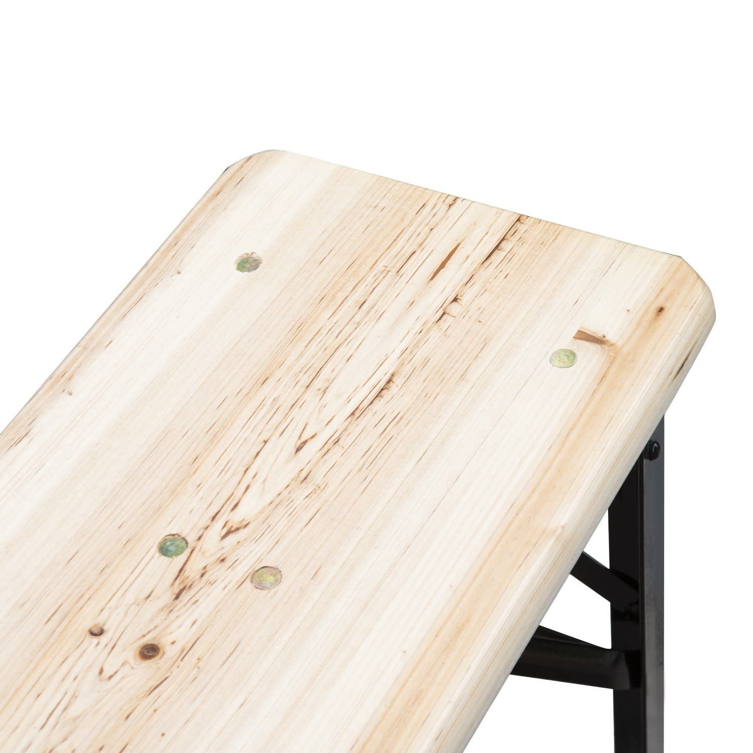 Outsunny 6-Foot Portable Folding Picnic Table with Benches - Solid Wood Outdoor Dining Set for Camping, Backyard, Patio & Garden - Perfect for BBQs, Picnics & Family Gatherings