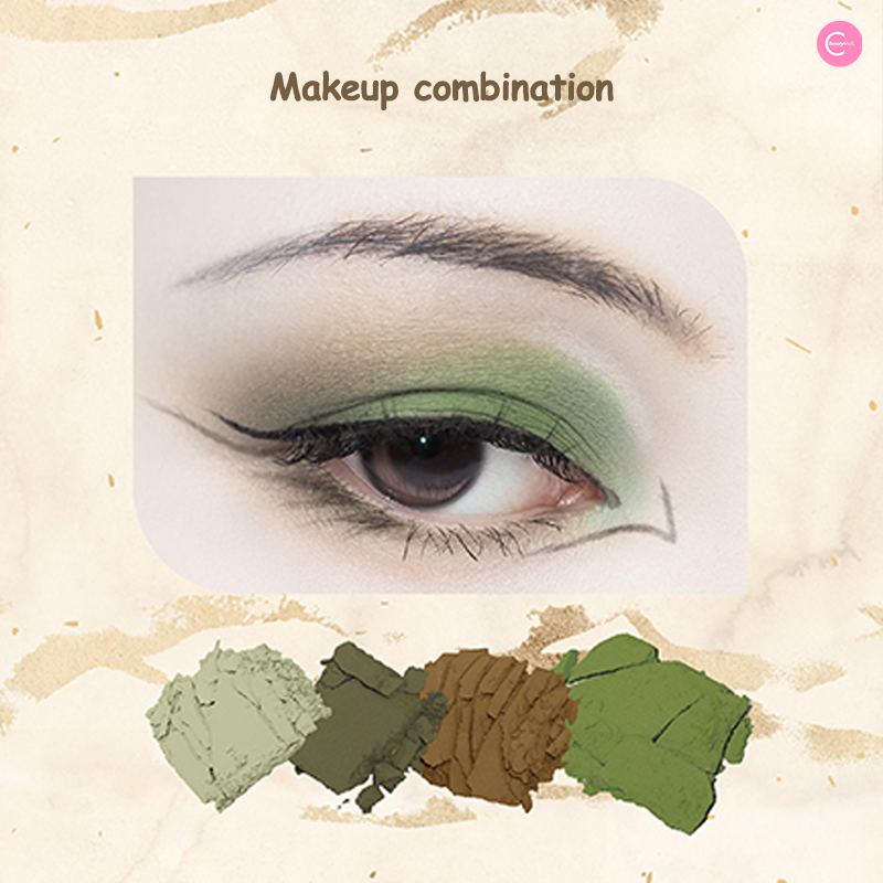 DRAMO Moon Cycle Project Essence Series 10-Color Vegan Eyeshadow Palette 009 Tea Dye - Long Lasting Pigmented Makeup for Day & Night Looks | Perfect for Parties, Weddings & Special Occasions