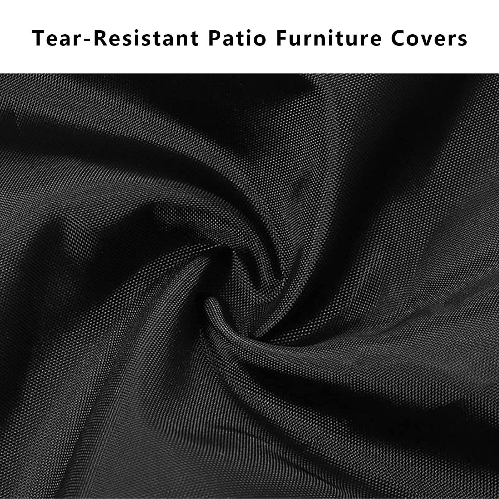 420D Heavy-Duty Waterproof Outdoor Furniture Cover Set - 35x35x35 Inch Rectangular Patio Table and Chair Protector, All-Weather Durable Canvas for Patio, Deck, Garden, Poolside & Backyard Furniture Protection