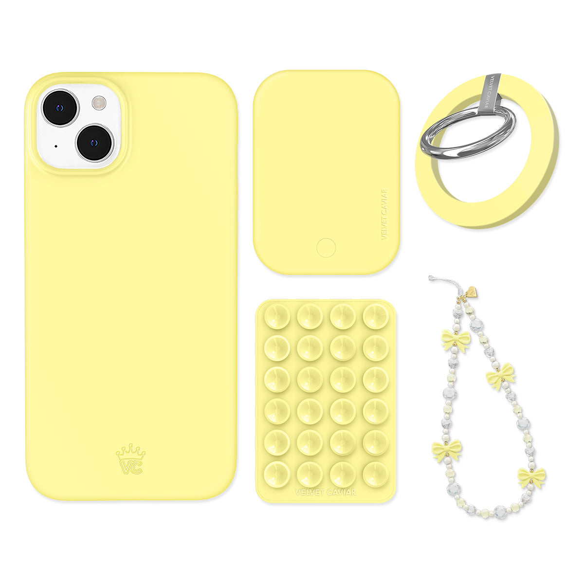 Butter Yellow iPhone Case with Grip - Shockproof & Anti-Slip Phone Cover for iPhone 14/13/12/11 Pro Max - Perfect for Gym, Running & Outdoor Activities