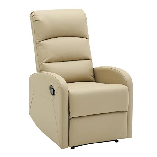Beige Faux Leather
