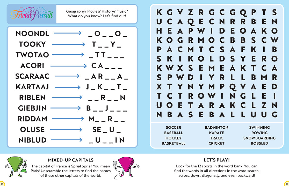 Hasbro Gaming Ultimate Activity Book for Kids - Fun & Educational Games, Puzzles & Coloring Pages - Perfect for Travel, Parties & Indoor Playtime