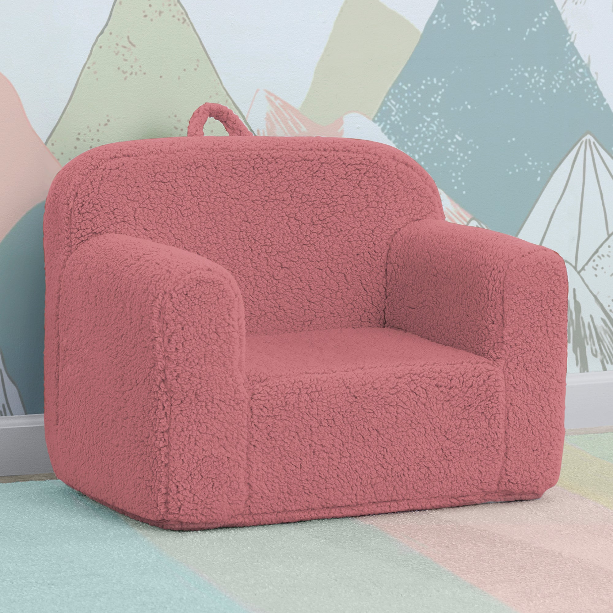 Cozy Sherpa Chair for Kids - Soft & Warm Children's Lounge Chair - Perfect for Reading, Gaming & Relaxing in Bedroom or Playroom