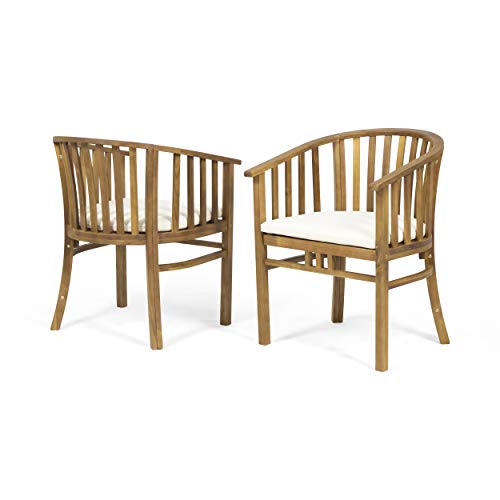 Cream + Teak Finish