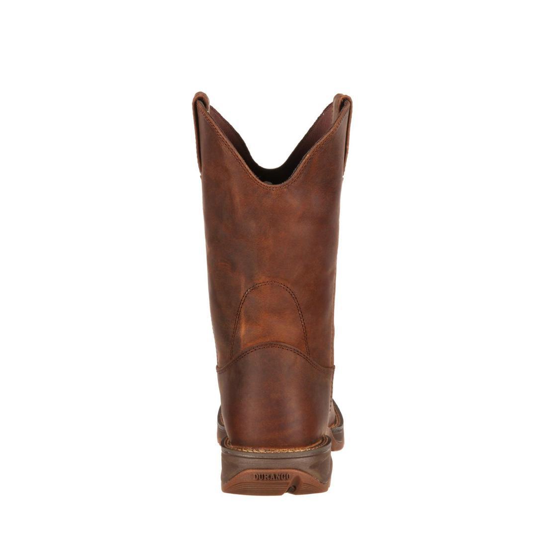 Rebel Brown Pull On Western Boots for Women - Comfortable Cowboy Boots with Easy Slip-On Design - Perfect for Country Rides, Concerts & Western Fashion