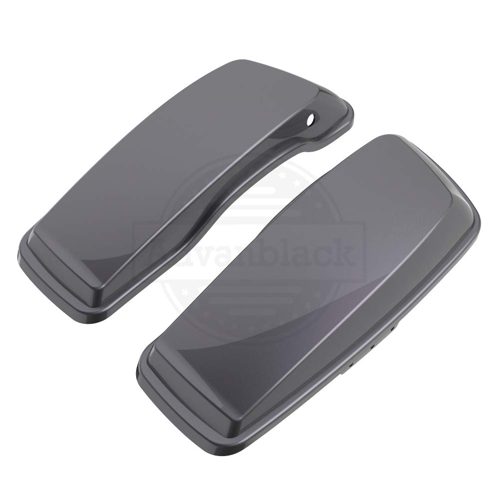 Moto Onfire Motorcycle Saddlebag Lids Replacement - Compatible with Harley Touring Street Glide & Road Glide Special 2014-2020 Models (Smoke Gray) - Durable ABS Plastic, Weatherproof Design for Long Rides & Road Trips