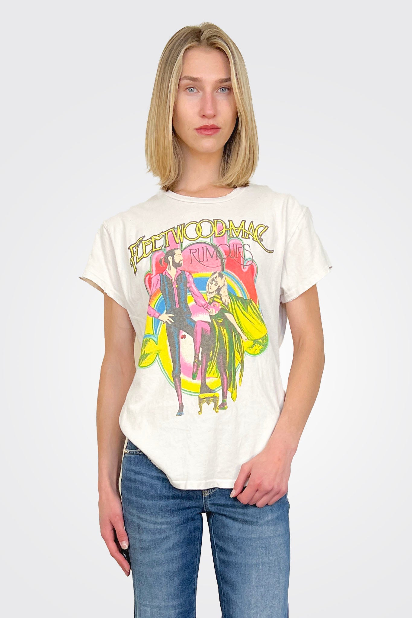 Fleetwood Mac Go Your Own Way Vintage T-Shirt - White Cotton Band Tee for Concerts & Music Lovers