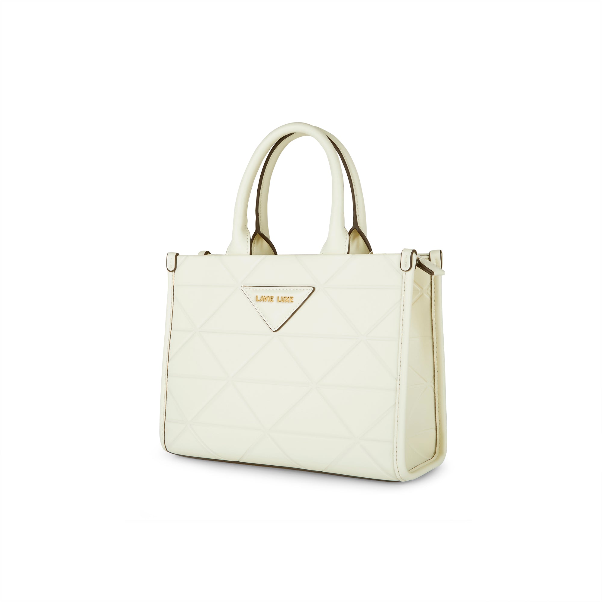 Lavie Luxe Mona Box Medium Satchel Bag - Stylish Leather Handbag for Women, Perfect for Work, Travel & Everyday Use