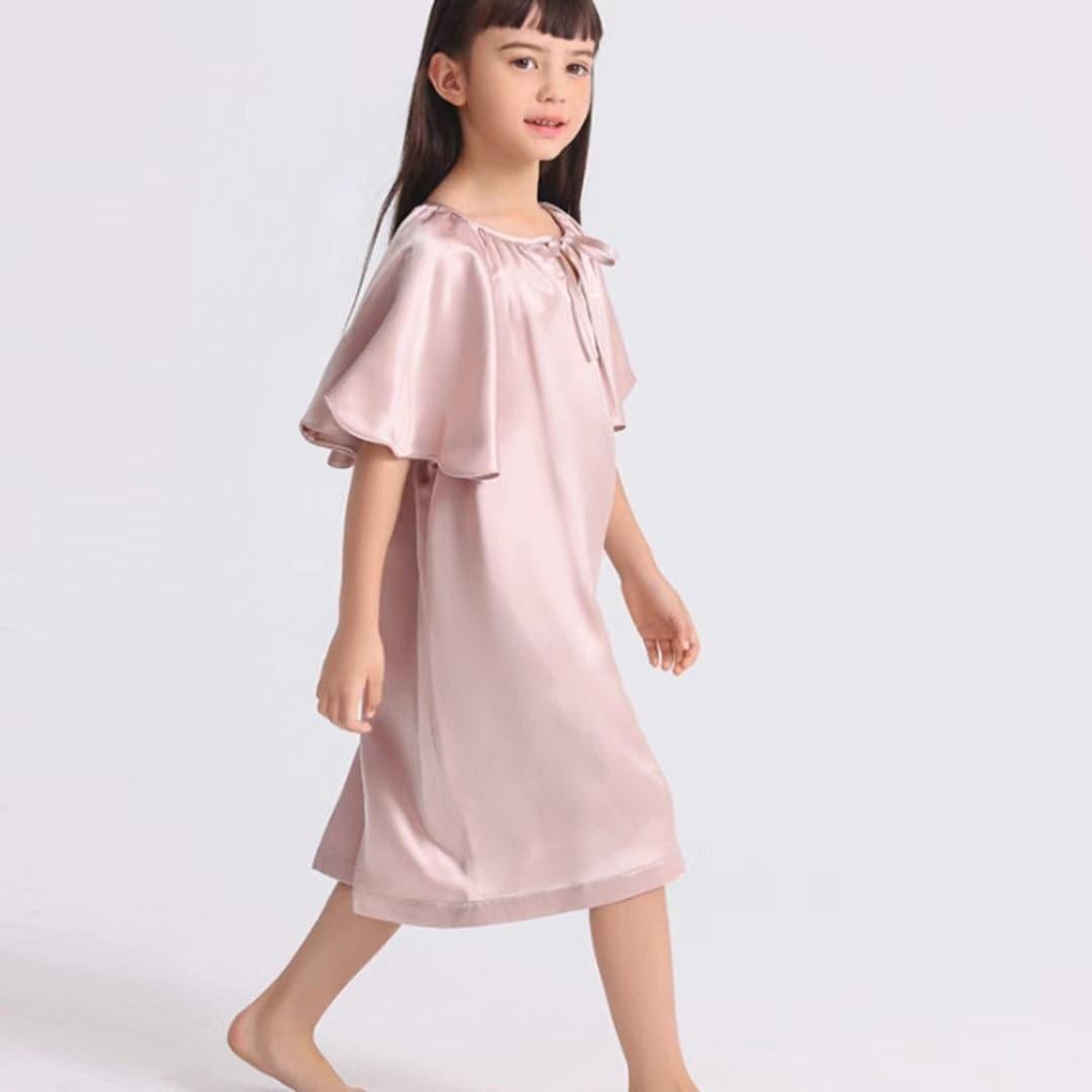 Girls' Batwing Sleeve Nightdress - Soft & Comfortable Sleepwear for Kids - Perfect for Sleepovers, Bedtime & Lounge Wear