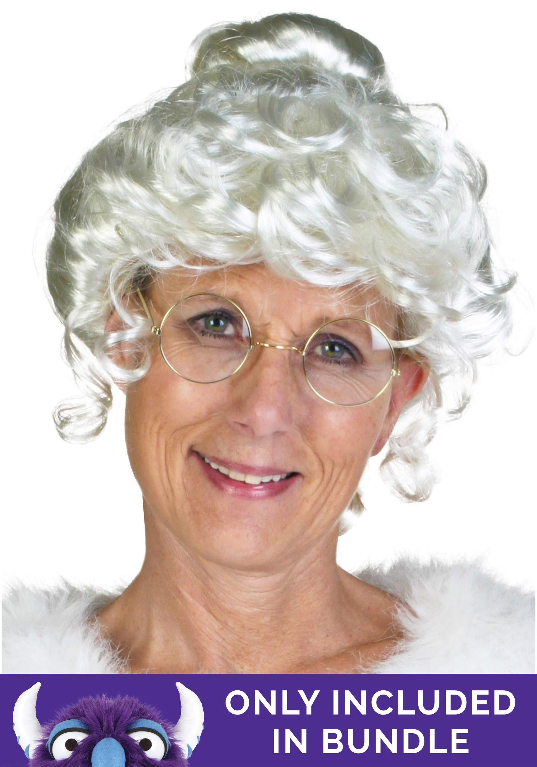 Mrs. Claus Costume for Women - Red Santa Dress with White Fur Trim & Matching Bonnet & Apron | Christmas Party, Holiday Cosplay, Festive Costume Outfit