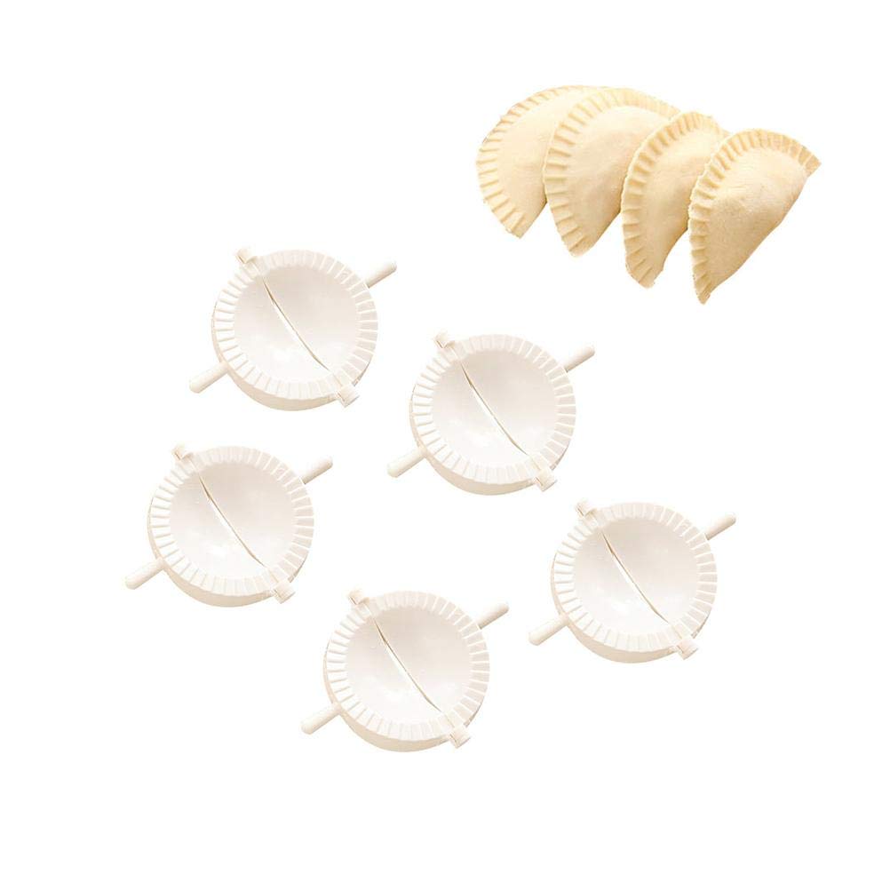 Faruxue 5-Piece Manual Dumpling Maker Mold Set - ABS Non-Toxic Kitchen Tool for Homemade Dumplings, Ravioli & Pastries | Perfect for Family Cooking, Meal Prep & DIY Food Crafts