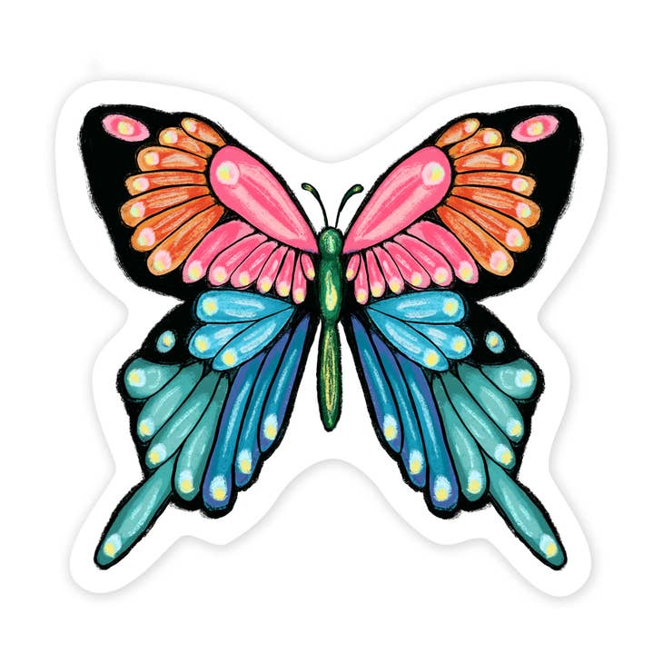 Butterfly Vinyl Sticker - Waterproof Decal for Laptops, Cars, Windows & DIY Crafts - Perfect for Scrapbooking, Journaling & Home Decor
