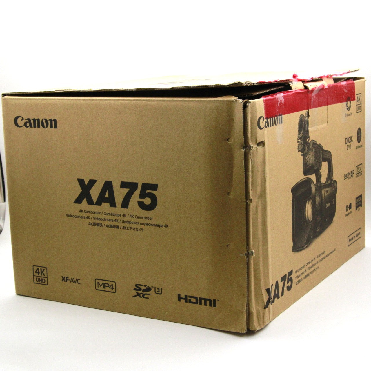 Open Box Excellent Condition Canon XA75 UHD 4K30 Camcorder with Dual Pixel Autofocus - Perfect for Vlogging, Live Streaming & Professional Video Production