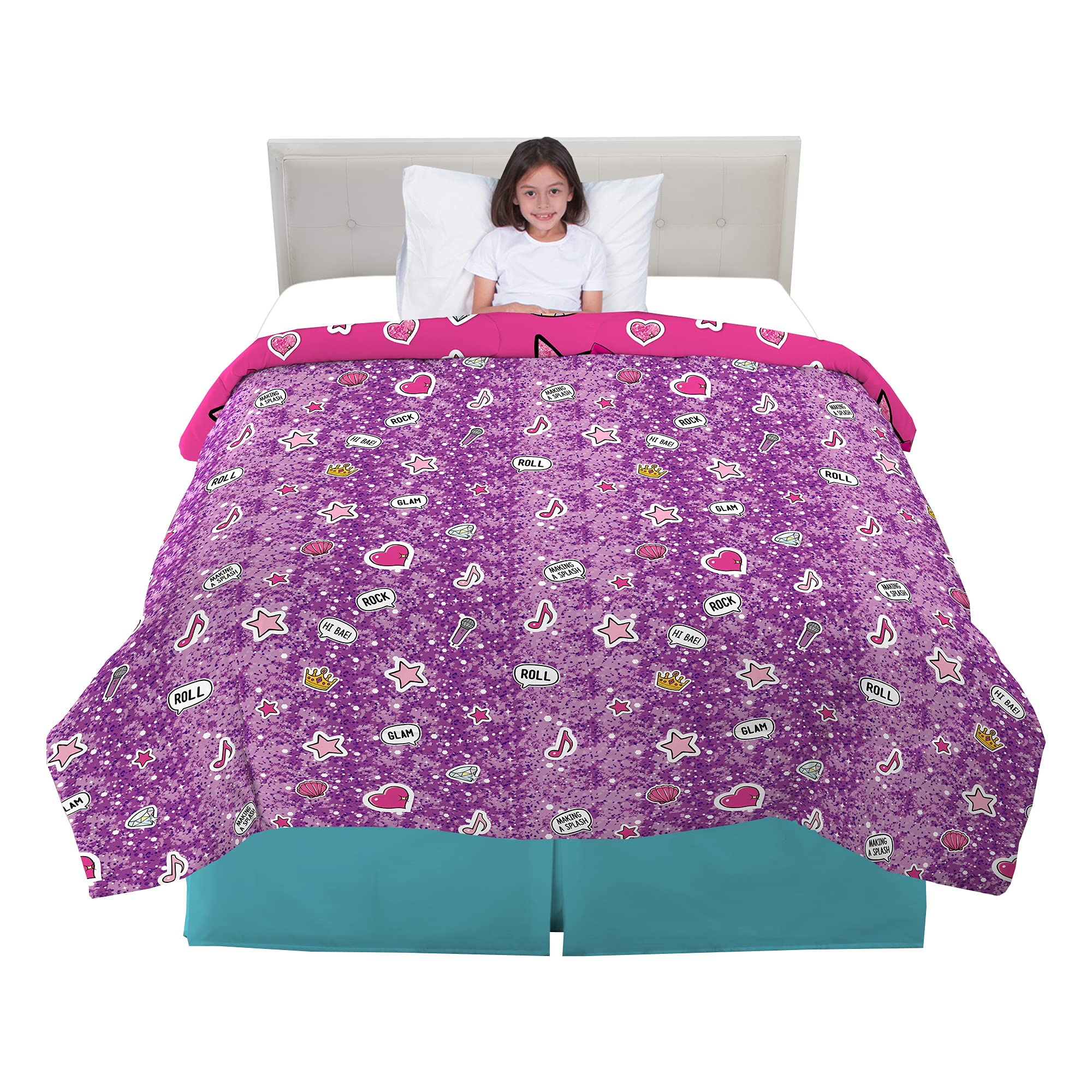 Franco Kids Bedding Soft Microfiber Comforter Set - Full Size LOL Surprise Design - Ultra Soft & Hypoallergenic for Boys & Girls - Perfect for Bedrooms, Sleepovers & Cozy Nights