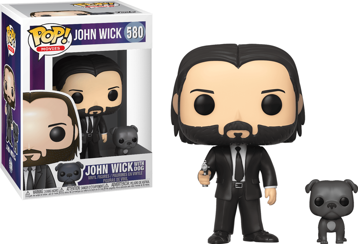 John Wick with Dog Action Figure #580 - Collectible Movie Character Toy for Fans, Gift for Action Lovers | Perfect for Display, Cosplay & Movie-Themed Decor