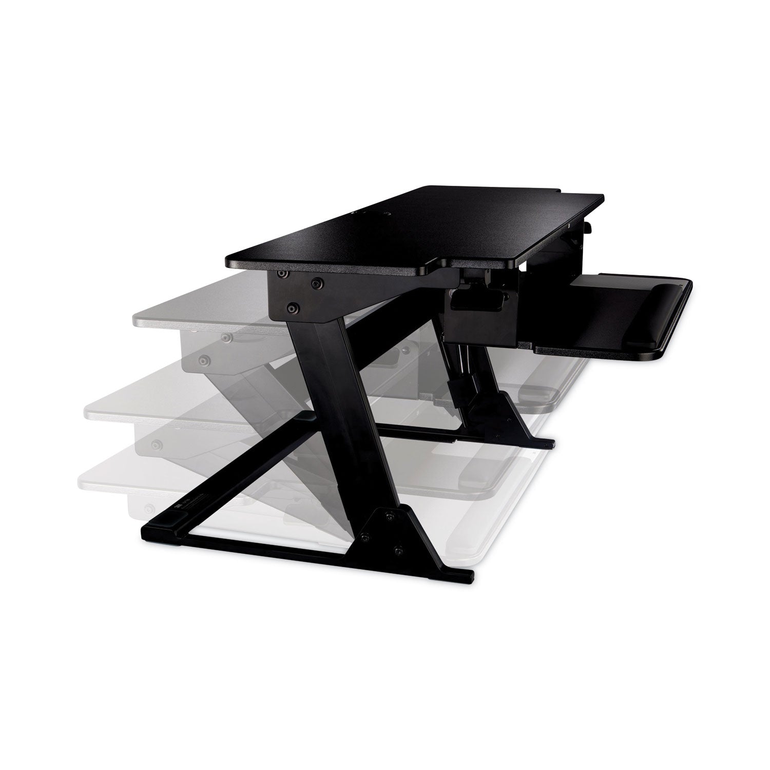 3M™ Precision Adjustable Height Standing Desk - 42 x 23.2 Inches, Black (6.2