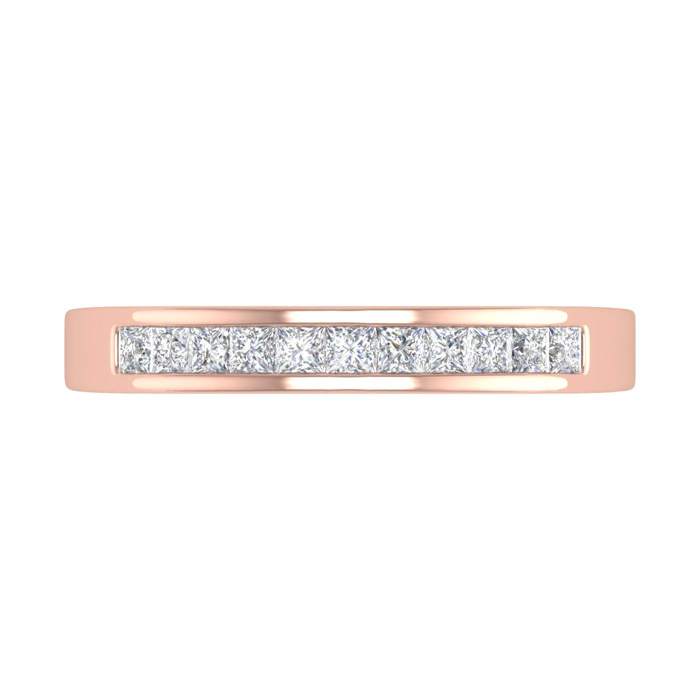 0.27 Carat Channel Set Diamond Wedding Band Ring in 14K Solid Gold - IGI Certified | Elegant Bridal Jewelry for Engagement, Anniversary & Special Occasions