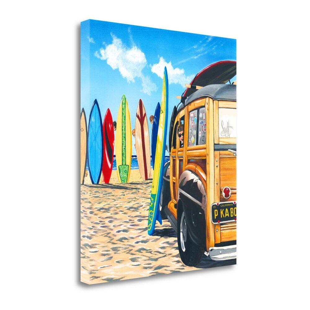 Scott Westmoreland Beach Cruiser Kids Giclee Print on Gallery Wrap Canvas - Perfect for Nursery, Kids Room Decor & Beach House Wall Art