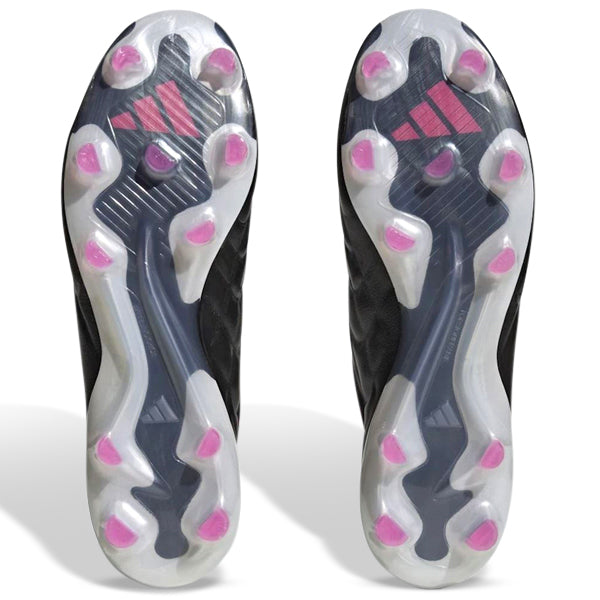 adidas Copa Pure.1 FG Firm Ground Soccer Cleats for Men - Black/Zero Metallic/Shock Pink | Lightweight Football Shoes for Professional Matches & Training Sessions