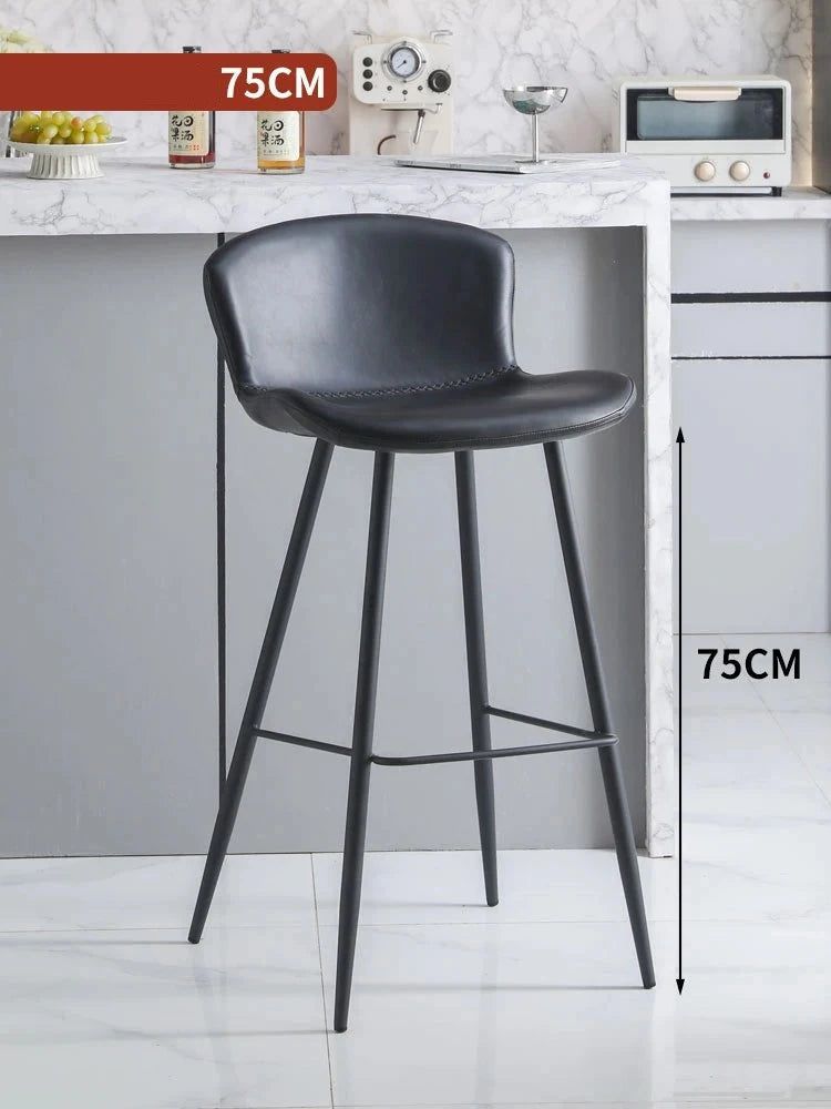 Ergonomic Bar Stools for Kitchen Island - Adjustable Height Counter Stools with Back Support - Perfect for Dining, Entertaining & Home Office Use