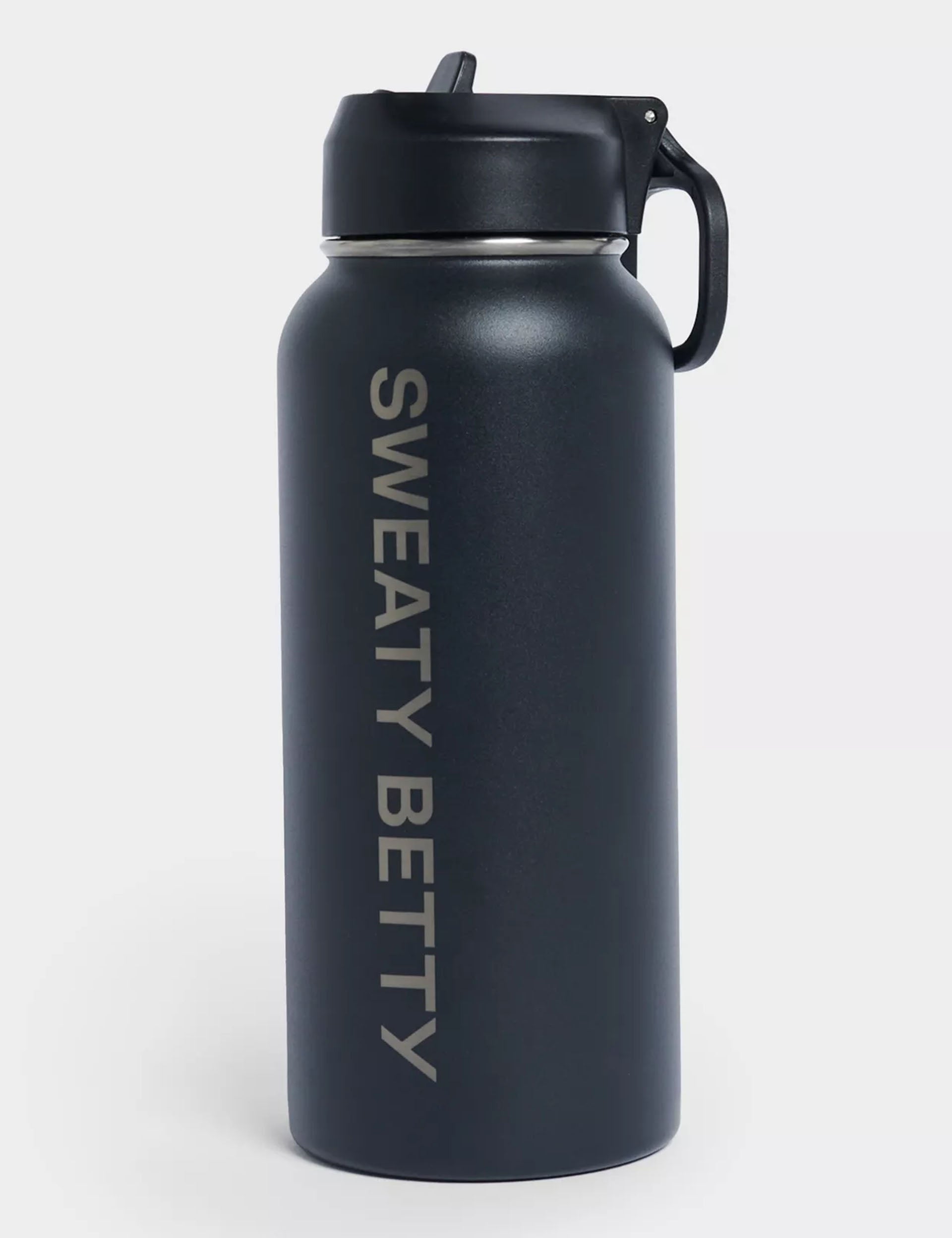 Keep It Chill Straw Water Bottle 950ml - Insulated Stainless Steel Vacuum Flask with Leakproof Lid, BPA-Free, for Gym, Hiking & Outdoor Activities - Black