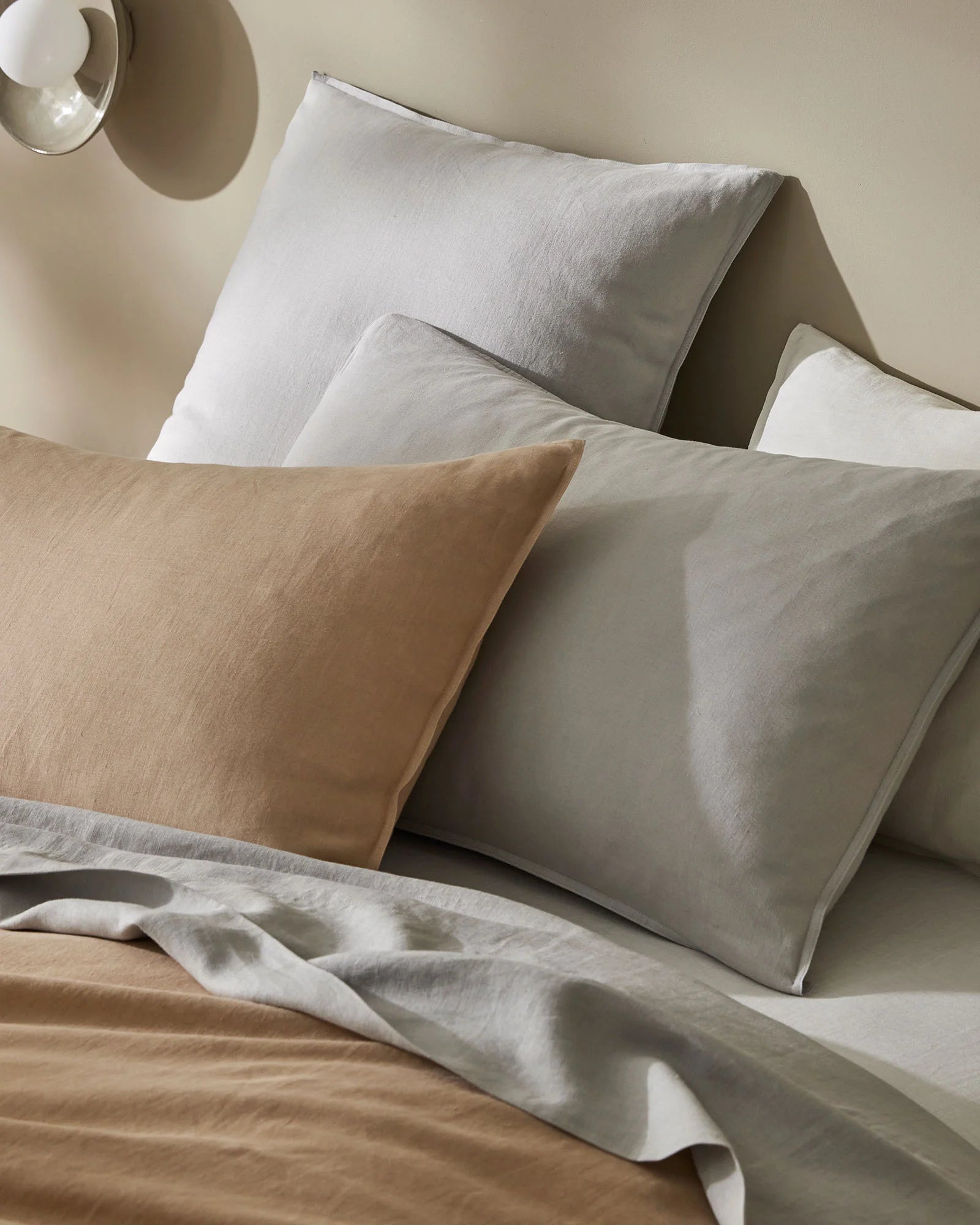 Premium Ravello Pillowcase Set - Soft & Breathable Silver Bedding for Ultimate Comfort - Perfect for Home, Hotel, and Travel Use
