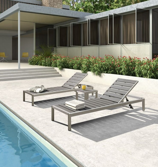 Premium Sun Lounger No.2 - Adjustable Outdoor Chaise Lounge with Cushion - Perfect for Poolside, Beach, Patio & Backyard Relaxation