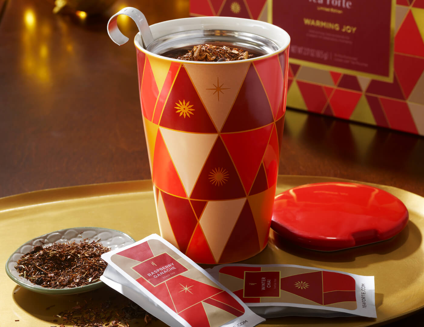KATI® Premium Glass Steeping Cup with Infuser - Perfect for Loose Leaf Tea, Herbal Tea & Coffee - Ideal for Home, Office & Tea Lovers