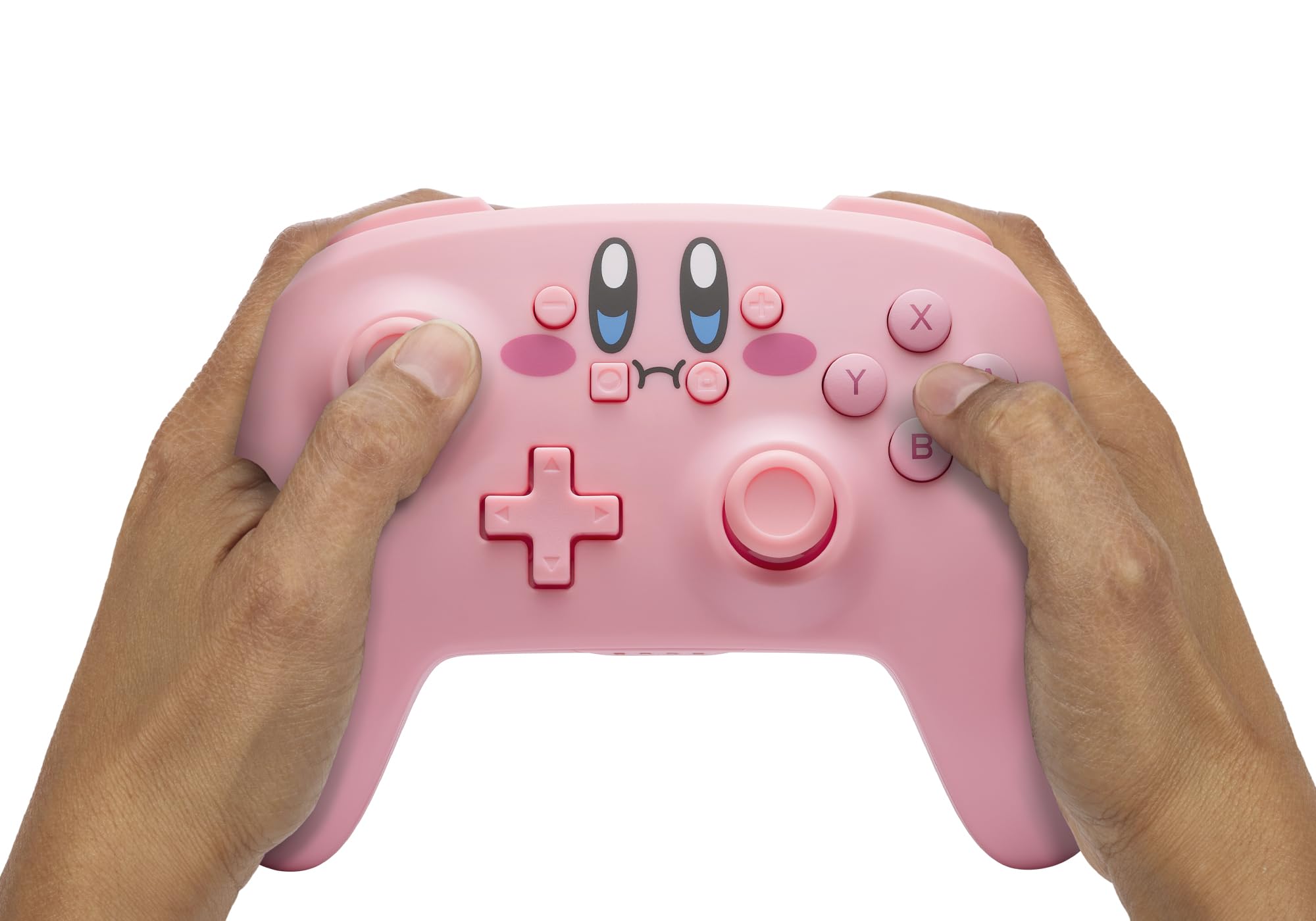 PowerA Wireless Controller for Nintendo Switch – Kirby Mouthful | Compatible with Nintendo Switch OLED & Lite | Bluetooth Gamepad with Motion Controls | Officially Licensed | Perfect for Multiplayer Gaming & Family Fun