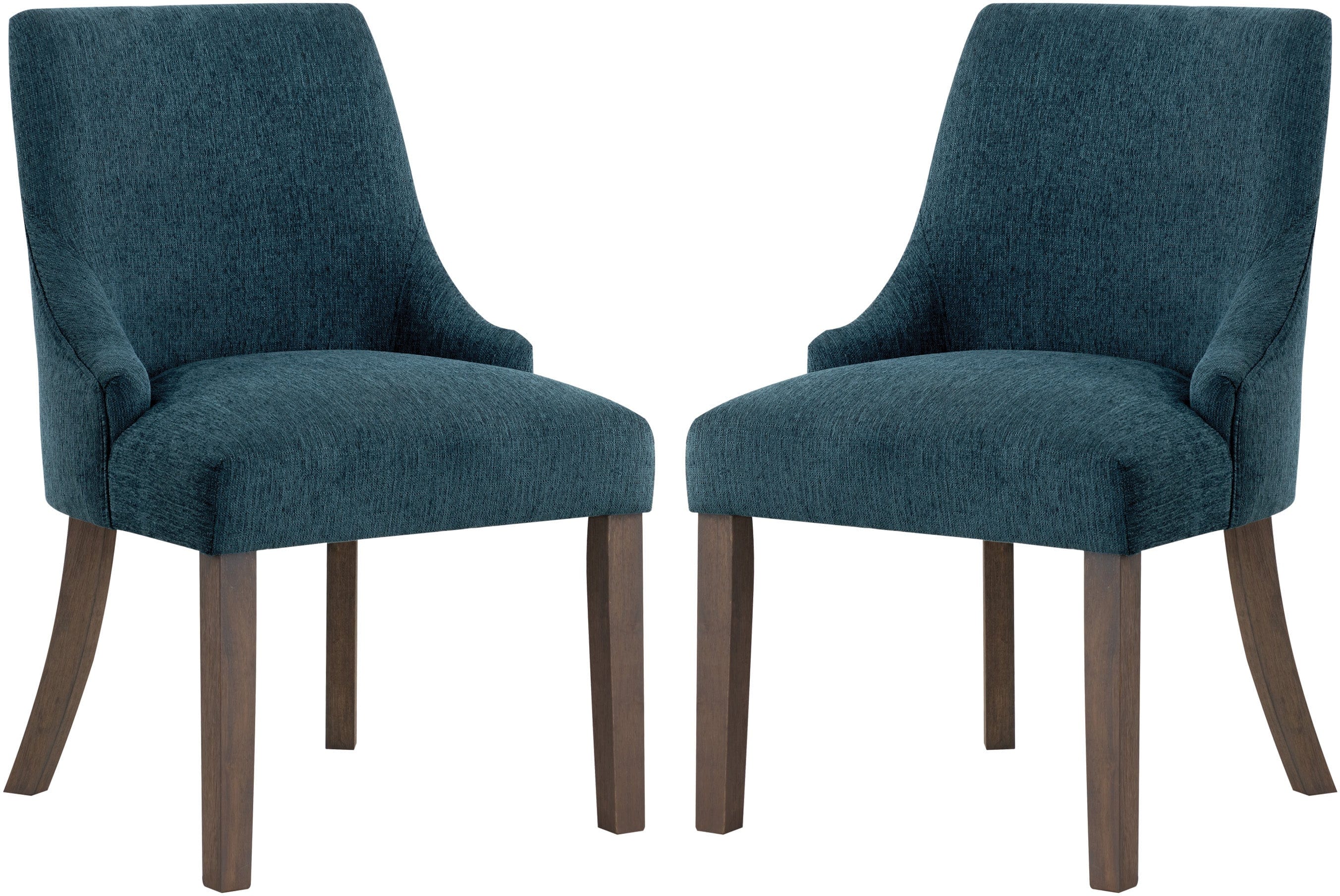 Office Star Leona Dining Chair Set of 2 - Modern Kitchen & Dining Room Chairs with Padded Seat - Perfect for Home, Office, Restaurant & Cafe Use