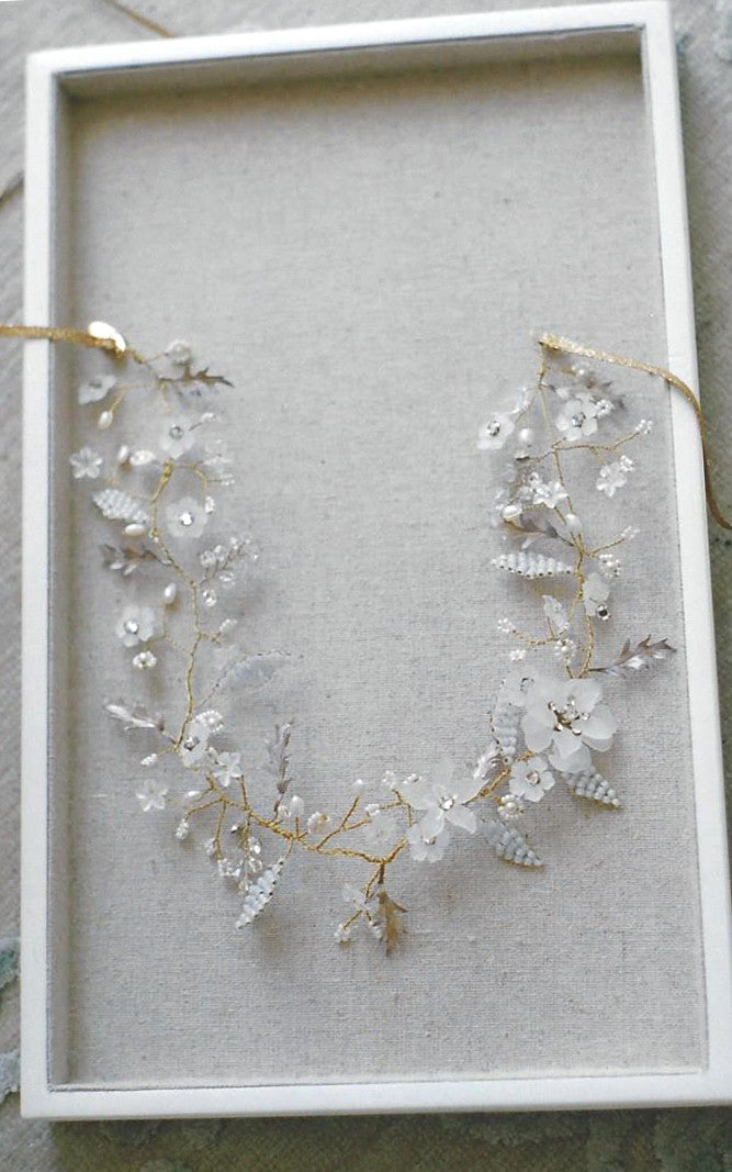 Floral Mist Hair Vine - Style #719 | Elegant Boho Hair Accessory for Weddings, Parties & Special Occasions