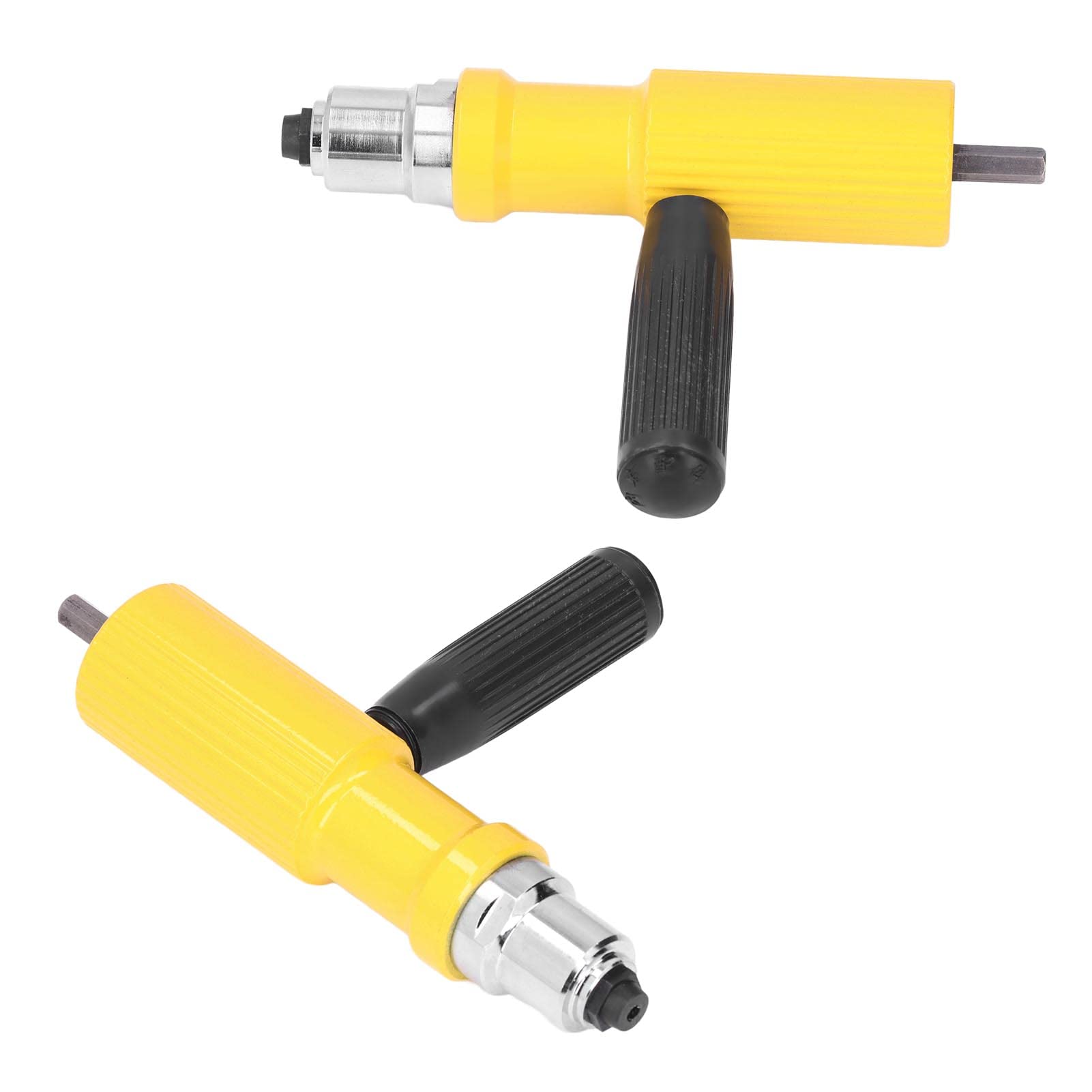 Cordless Drill Rivet Gun Adapter Kit - Electric Rivet Attachment Tool for Power Drills | DIY, Home Improvement & Automotive Repair Accessories (Yellow)