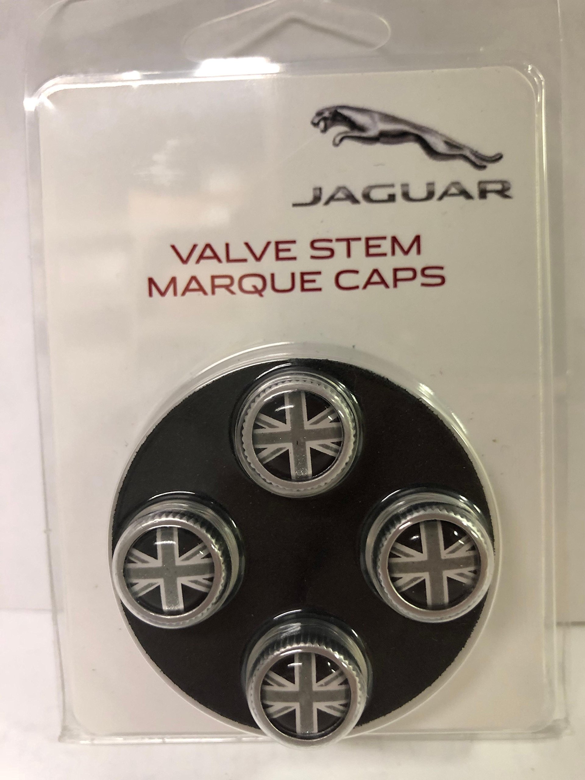 Jaguar Union Jack Valve Stem Caps - Stylish Car Accessories