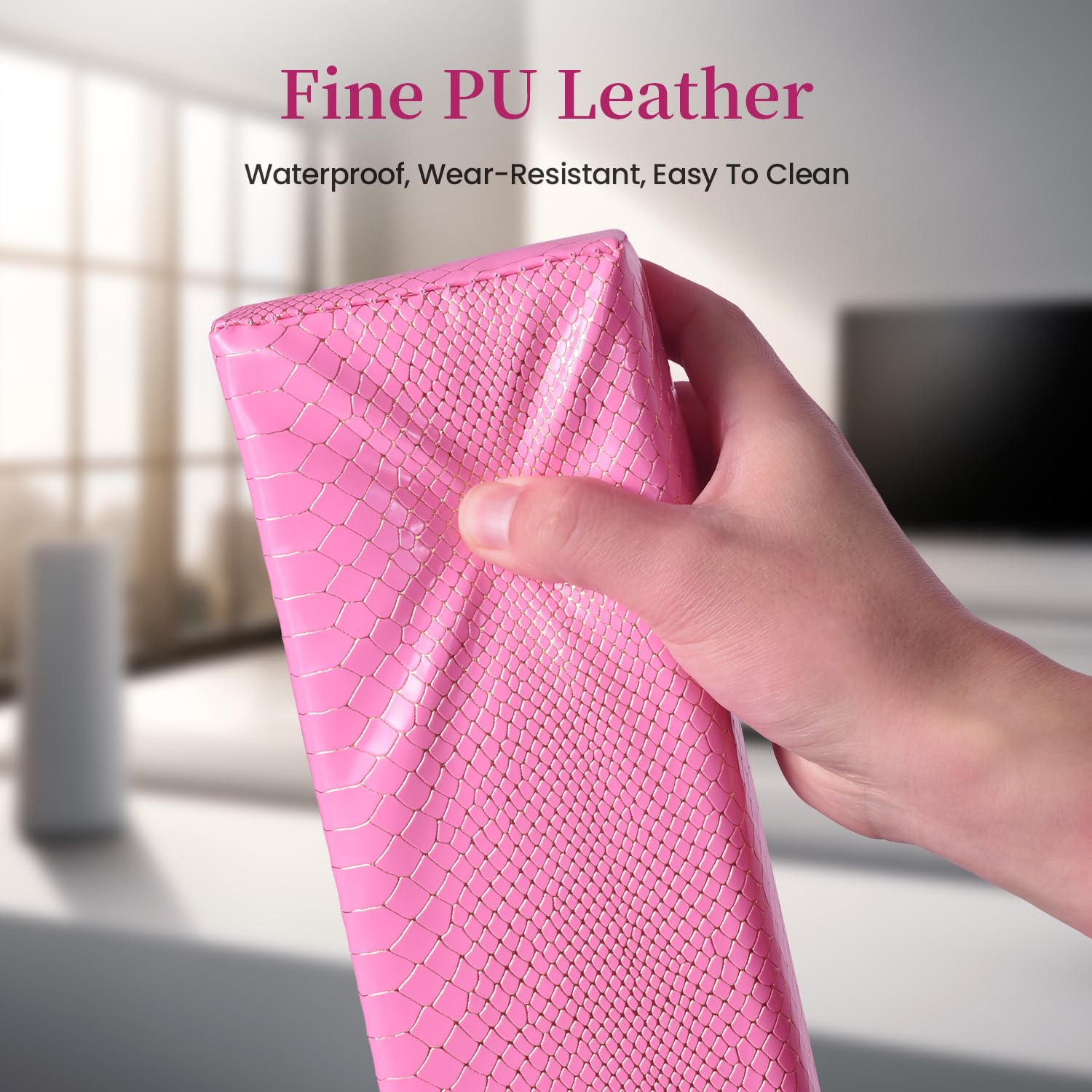 **Professional Nail Tech Arm Rest - Easy to Clean PU Leather Hand Rest Cushion for Acrylic Nails, Soft & Waterproof Nail Art Support (Orchid) - Perfect for Salon, Home Manicures & Nail Art Enthusiasts**