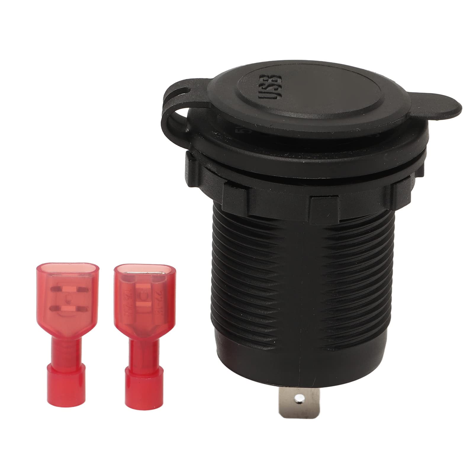 Aramox Dual USB Car Charger - Fast Charging 2.4A Waterproof & Fireproof (UL94-V0) for iPhone, Android, Samsung - Perfect for Cars, Trucks, Boats & Road Trips